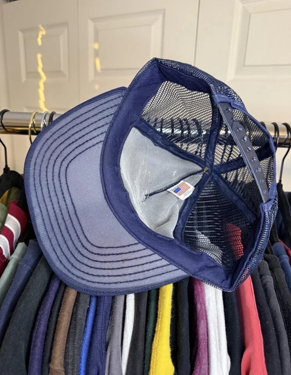 Vintage West Virginia Mountaineers WVU Football Trucker Hat Snapback USA Made